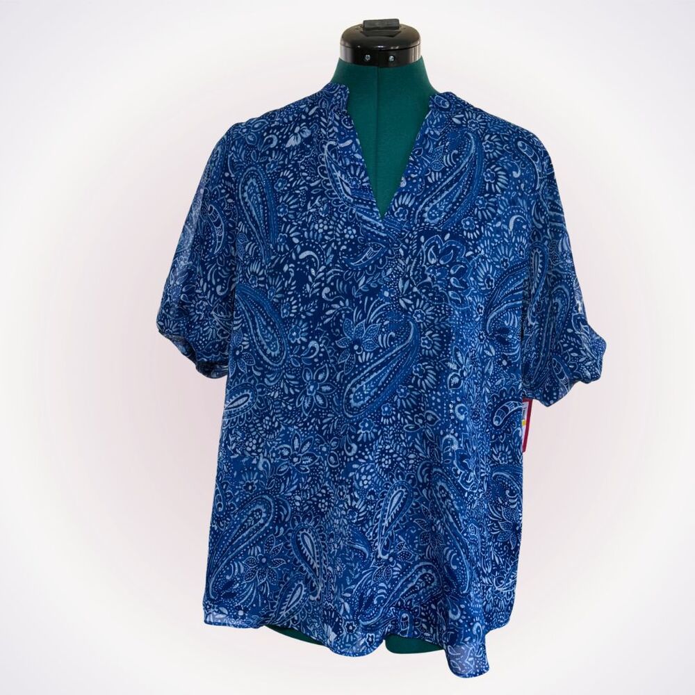 Vince Camuto Paisley Blouse | Sz M, NWT